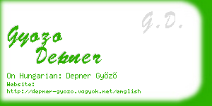 gyozo depner business card